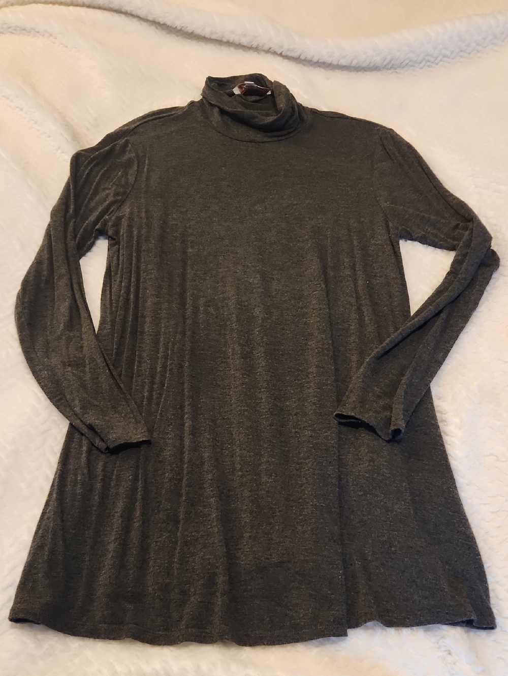 Ellen Tracy Charcoal Gray Knit Dress Women's M